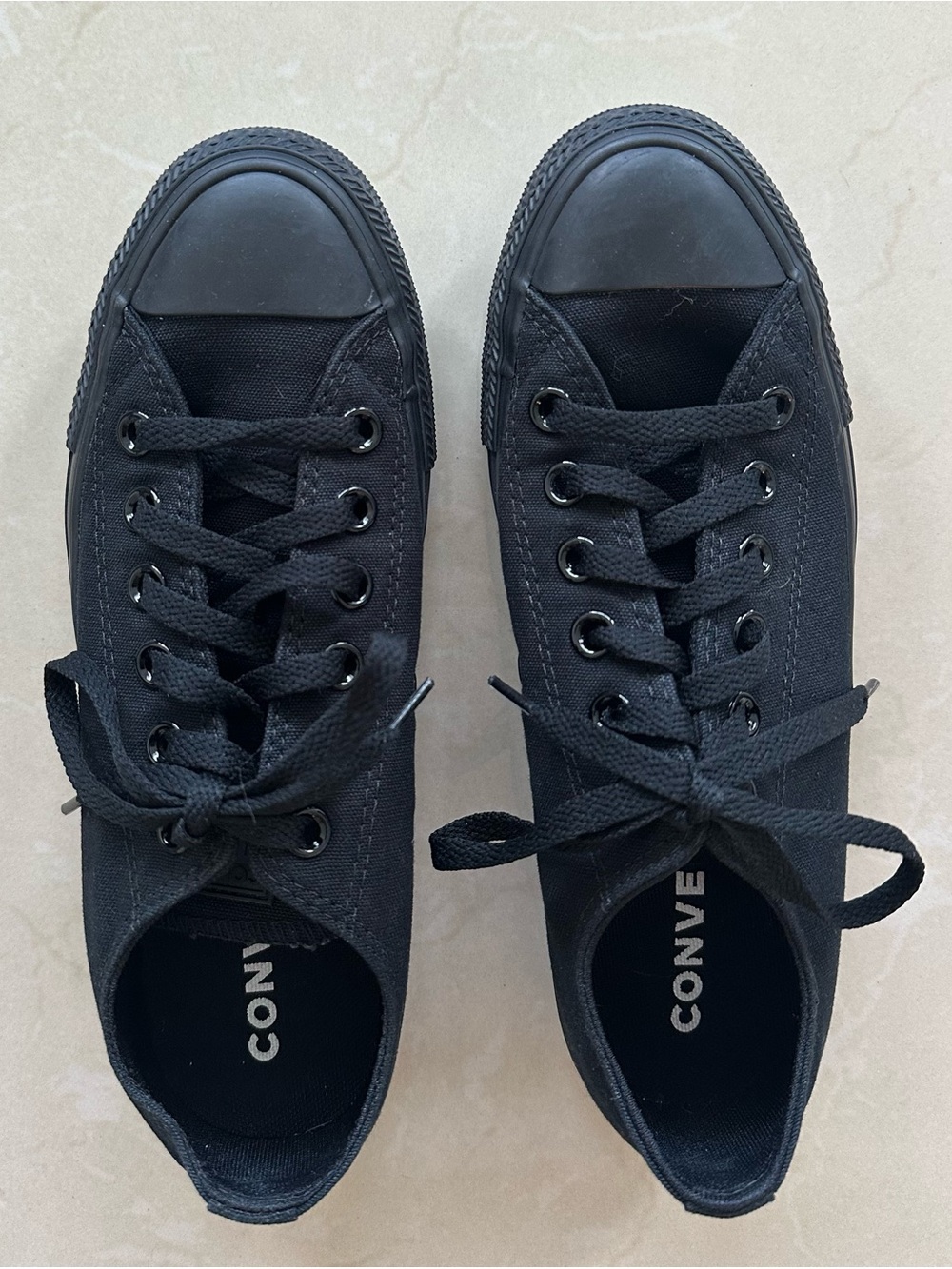 Black Converse Unisex Adult Chuck Taylor All Star Low Top Sneaker W7.5, M5.5